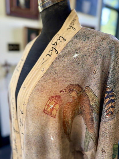 Lovelight Pixie Cropped Kimono w/ woodland swallow & stars - ivyandlavyboutique Market of Stars (USA)