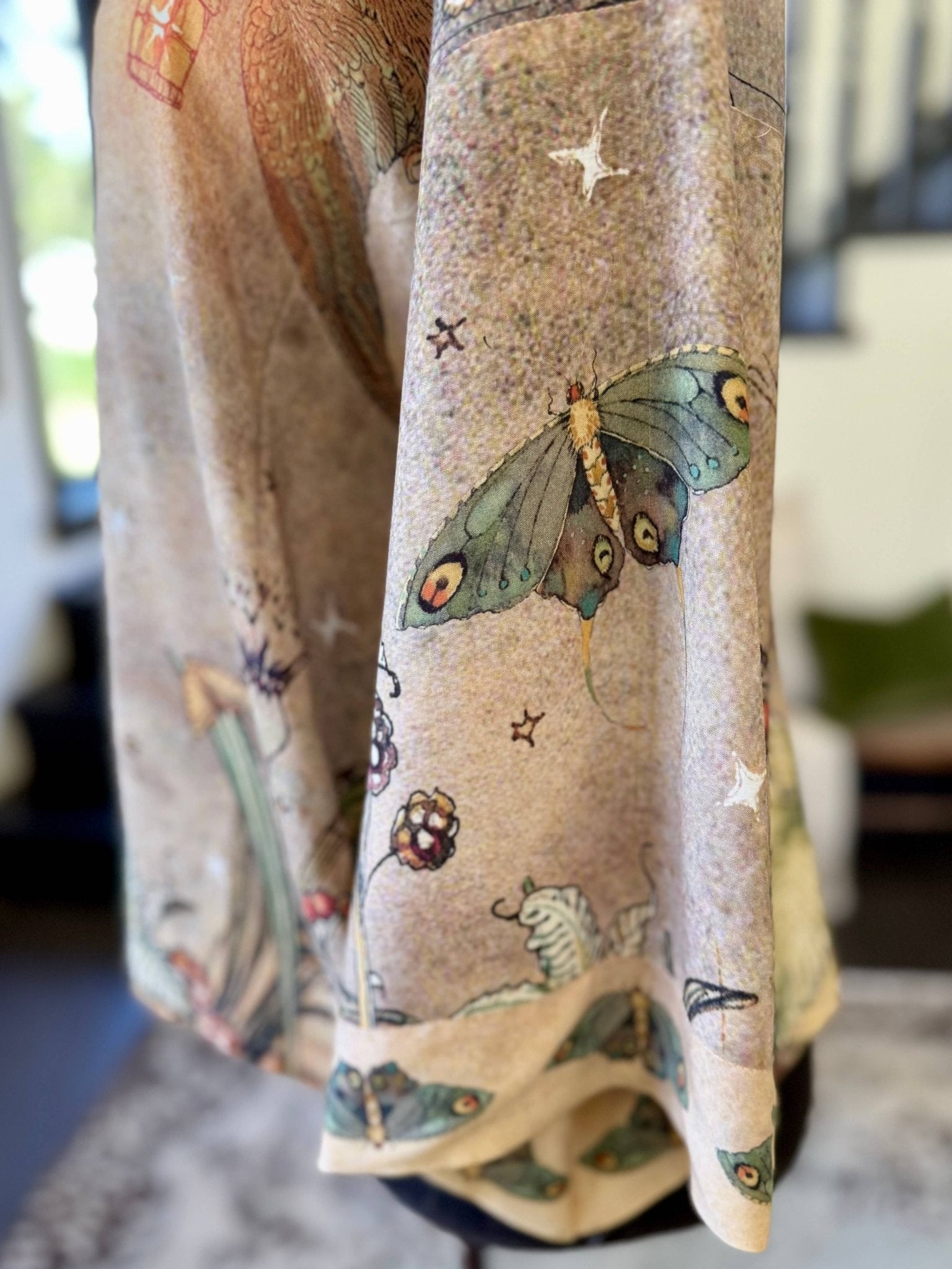 Lovelight Pixie Cropped Kimono w/ woodland swallow & stars - ivyandlavyboutique Market of Stars (USA)