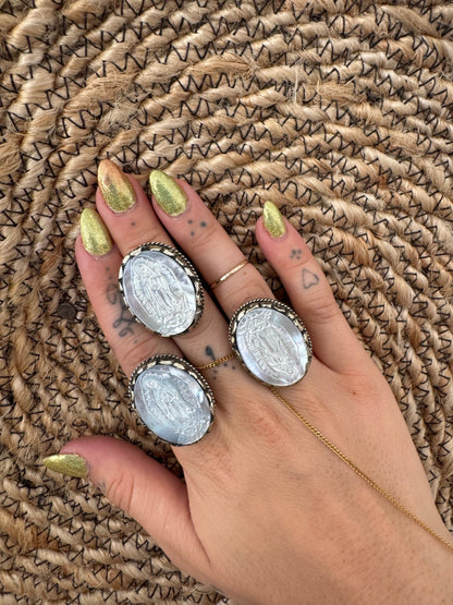 LT Lady of Guadalupe Carved Ring - ivyandlavyboutique ivyandlavyboutique
