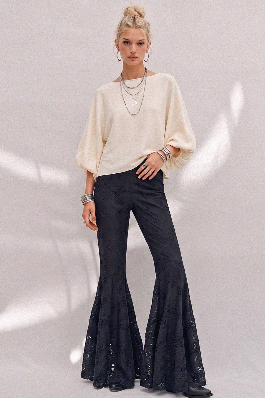 Make a Scene Trumpet Flare Pant - ivyandlavyboutique WISTERIA LANE