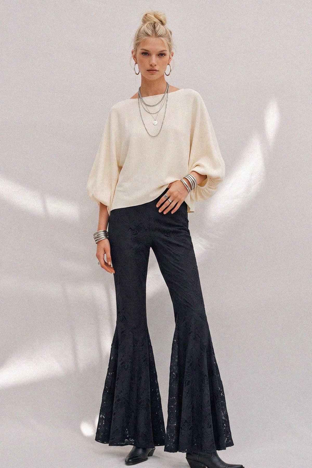 Make a Scene Trumpet Flare Pant - ivyandlavyboutique WISTERIA LANE
