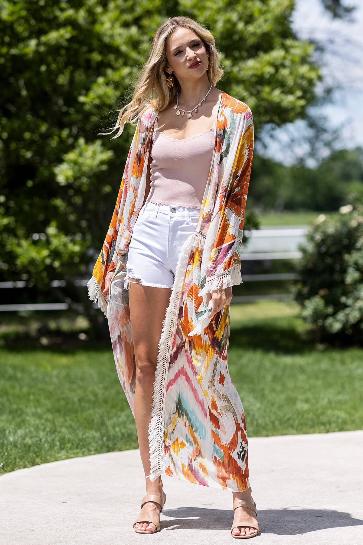 Malibu Sunset Kimono - ivyandlavyboutique Urbanista