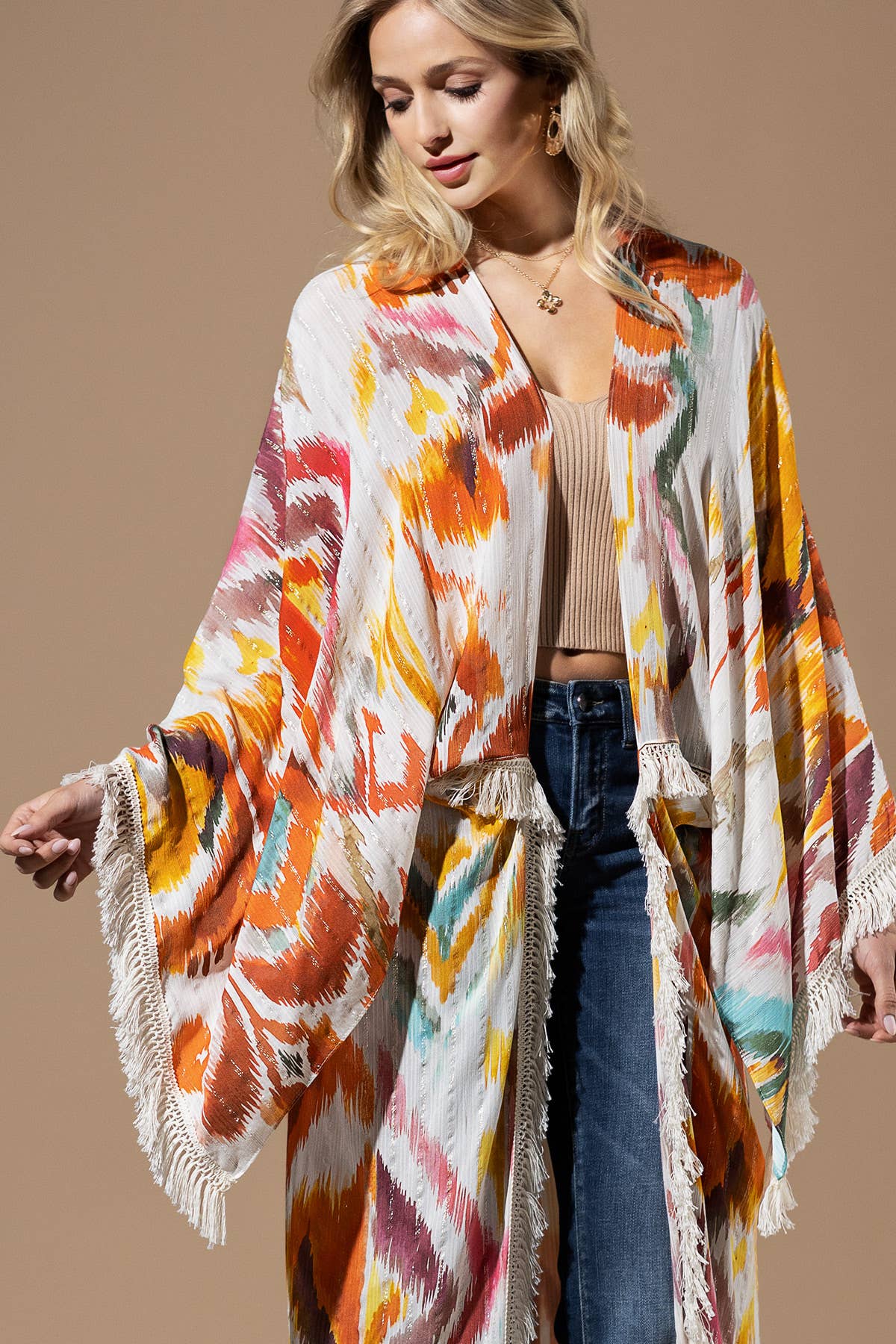 Malibu Sunset Kimono - ivyandlavyboutique Urbanista