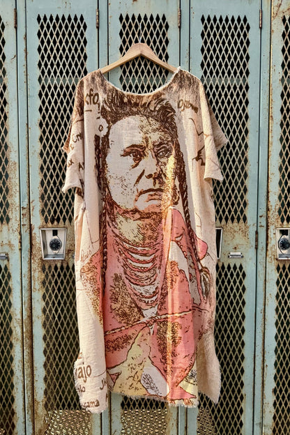 Mapped Out Full Tunic - ivyandlavyboutique LeParisPetit by I Love Linen