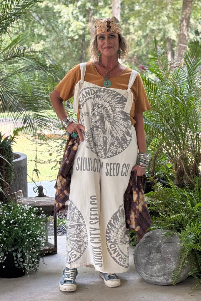 Market Fresh Overalls - Sioux City: - ivyandlavyboutique Jaded Gypsy