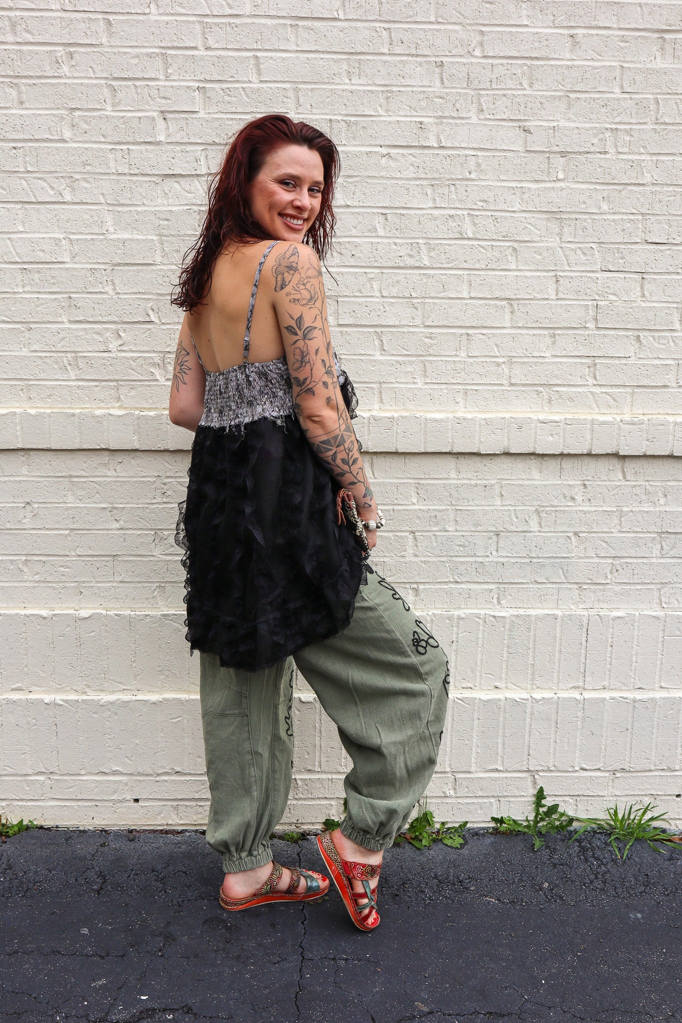 Meadow Stitch Twill Joggers Pants - ivyandlavyboutique Pol Clothing