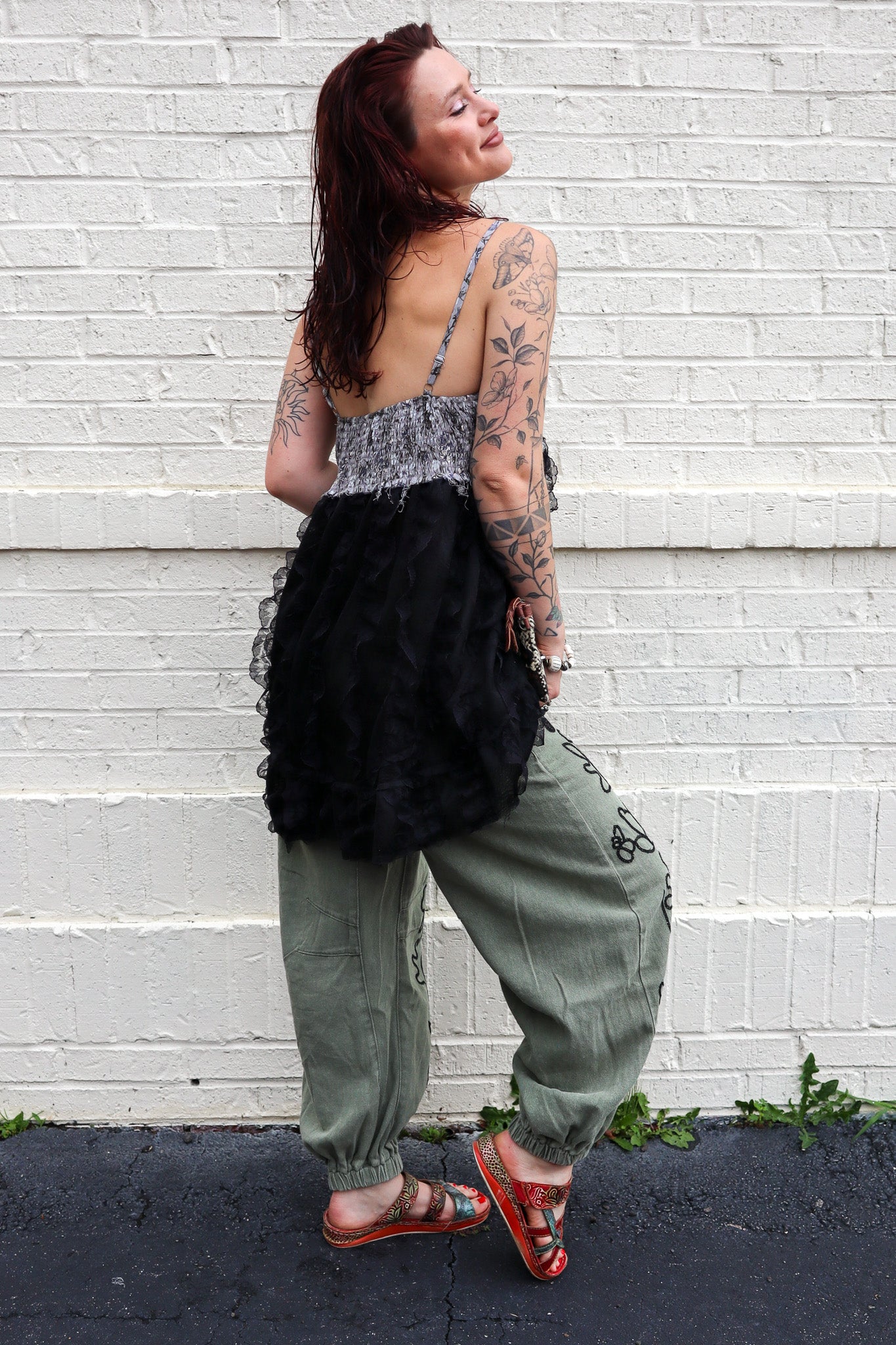 Meadow Stitch Twill Joggers Pants - ivyandlavyboutique Pol Clothing