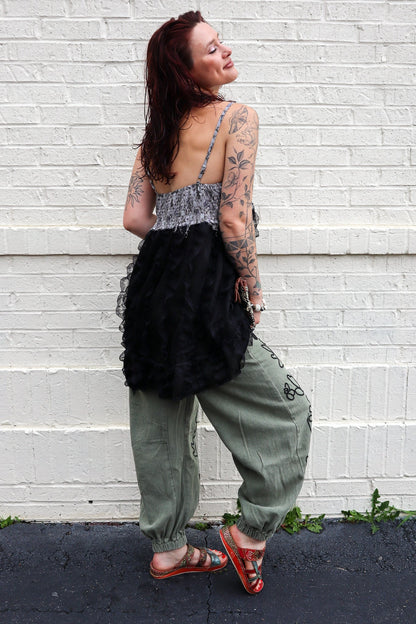 Meadow Stitch Twill Joggers Pants - ivyandlavyboutique Pol Clothing