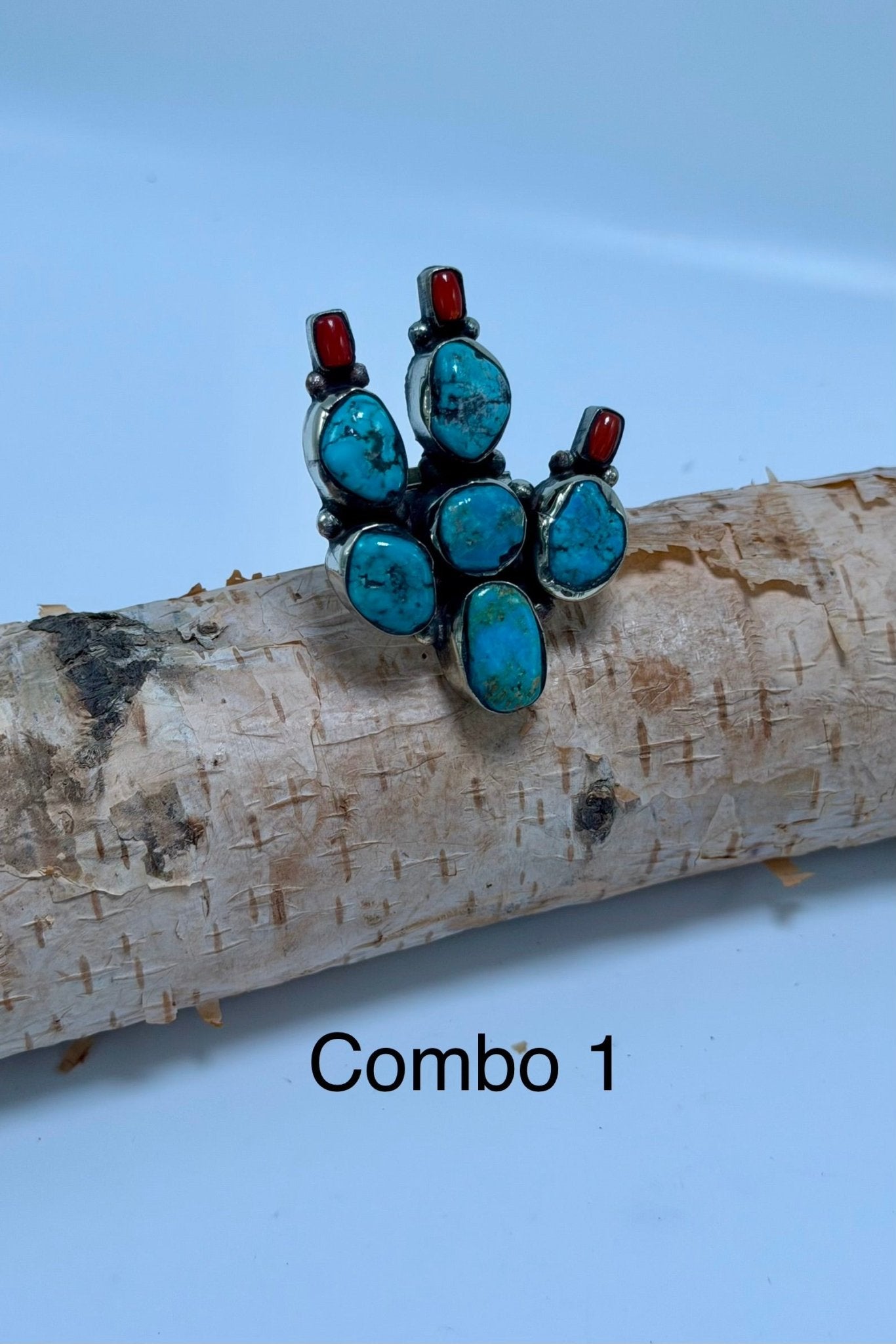 Med Cactus & Flowers Ring - ivyandlavyboutique ivyandlavyboutique