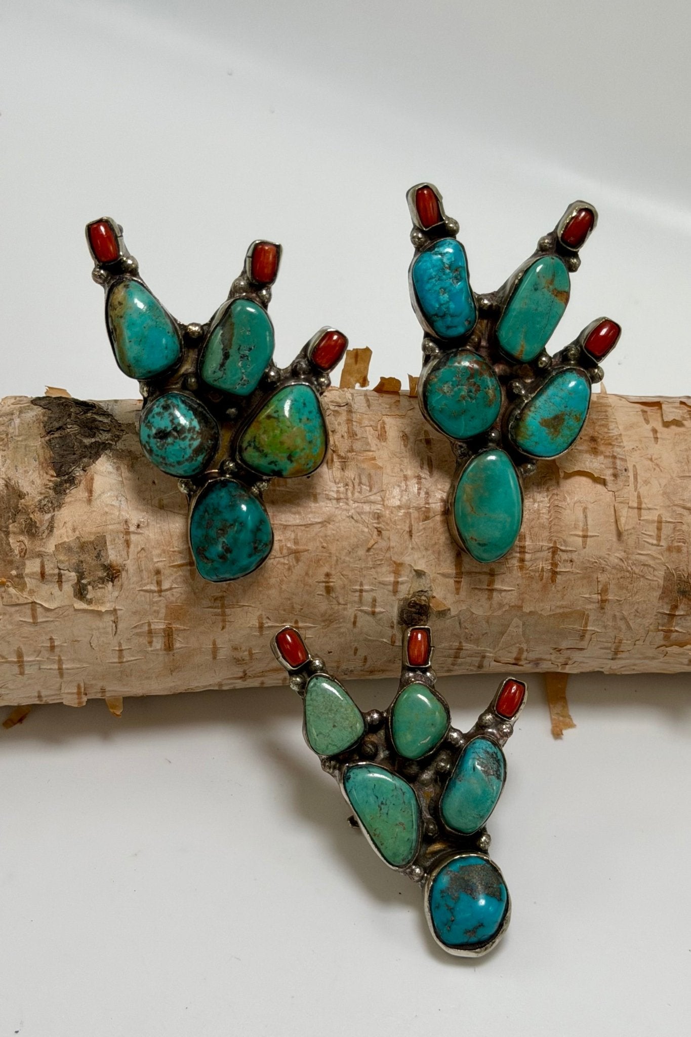 Med Cactus & Flowers Ring - ivyandlavyboutique ivyandlavyboutique