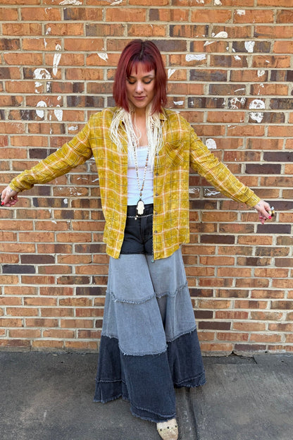 Mellow Vibe Button Down - ivyandlavyboutique ivyandlavyboutique