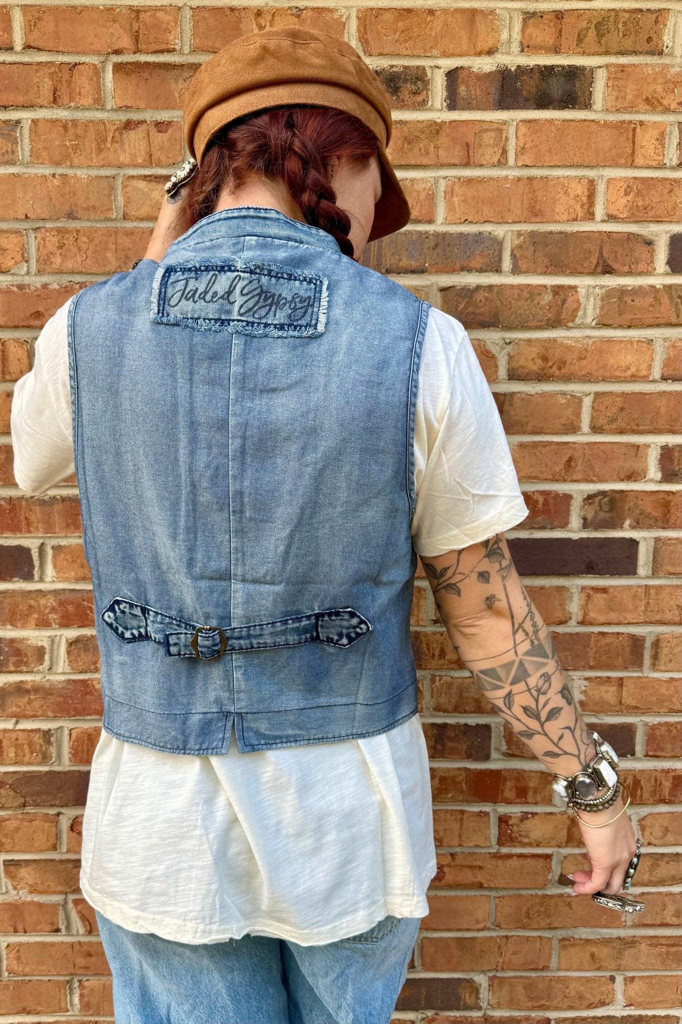 Mesmerized Vest - Medium Chambray - ivyandlavyboutique Jaded Gypsy
