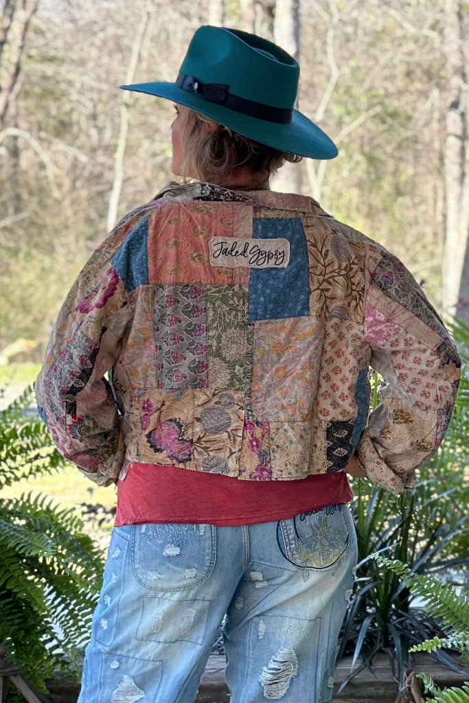 Midnight Garden Crop Jacket - ivyandlavyboutique Jaded Gypsy