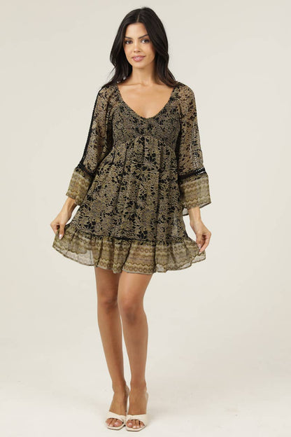Midnight Mist Mini Dress - ivyandlavyboutique ANGIE