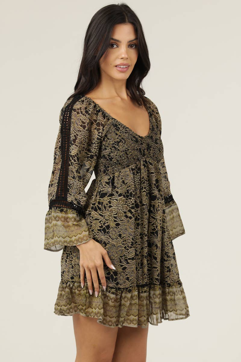 Midnight Mist Mini Dress - ivyandlavyboutique ANGIE