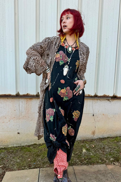 Midnight Walks Paint Spatter Dress - ivyandlavyboutique Jaded Gypsy