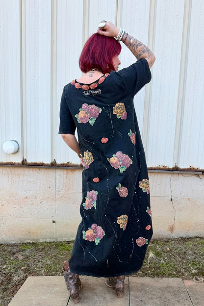 Midnight Walks Paint Spatter Dress - ivyandlavyboutique Jaded Gypsy