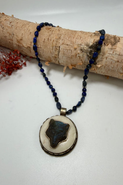 Midnight Wolf Necklace - ivyandlavyboutique ivyandlavyboutique