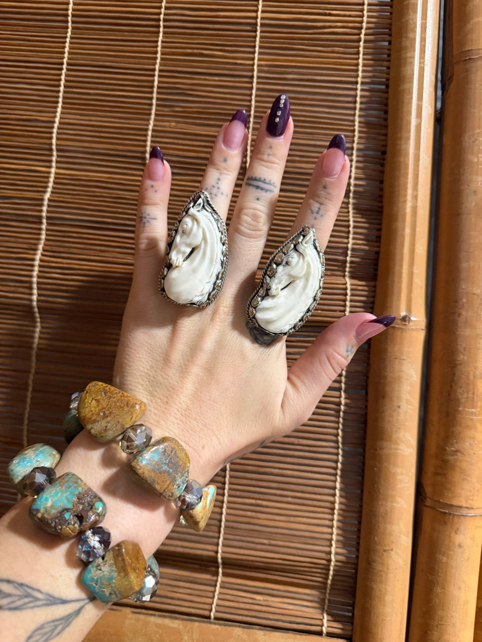 Mini Horse Carved Head Ring - ivyandlavyboutique ivyandlavyboutique