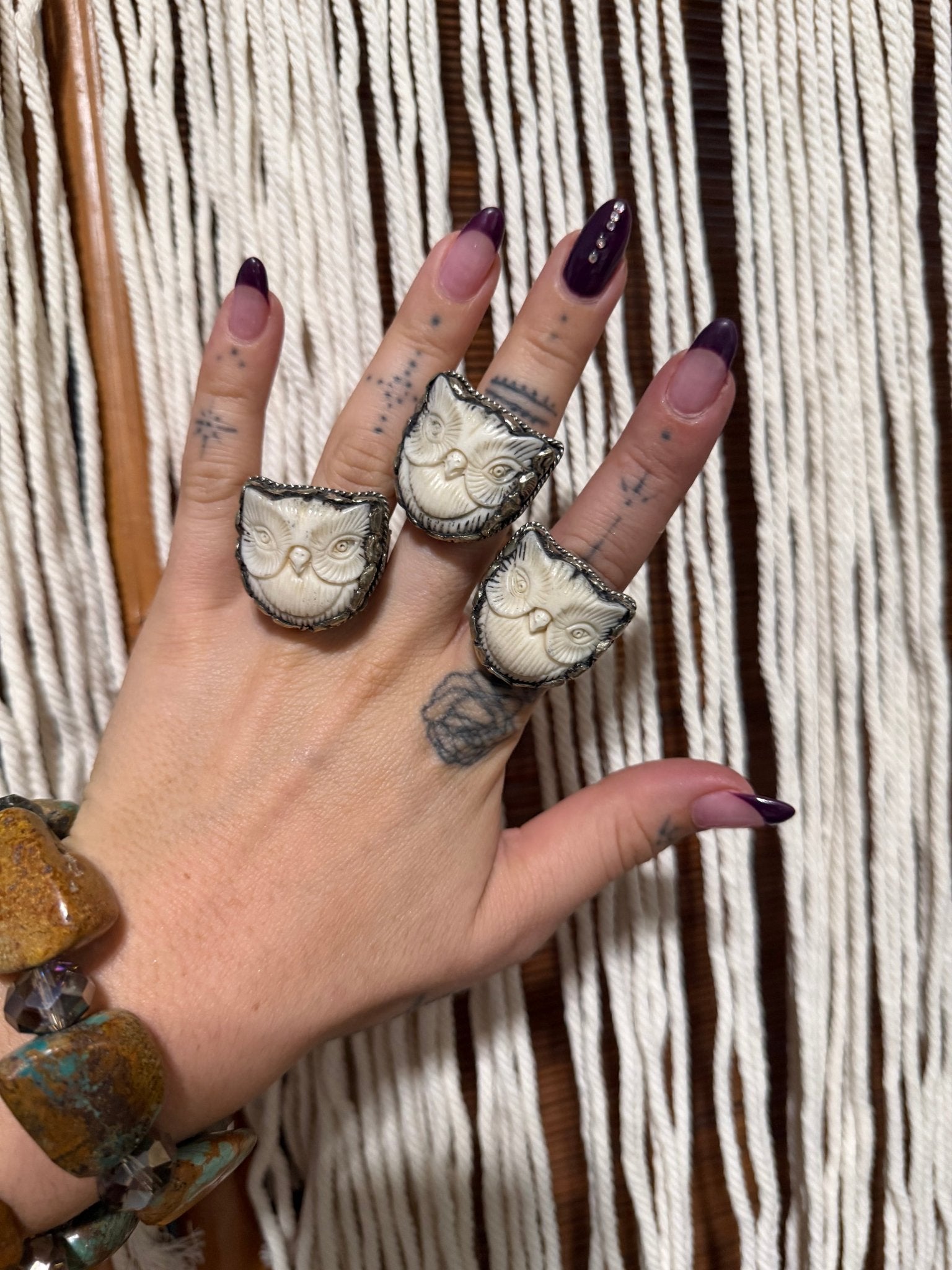 Mini Owl Head Ring - ivyandlavyboutique ivyandlavyboutique