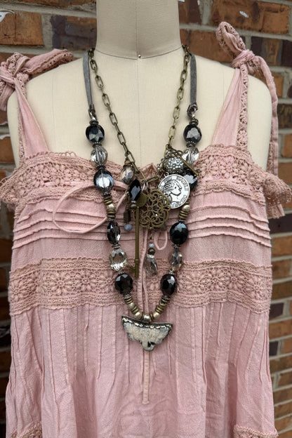 Miss Madam Pale Pink Maxi Dress - ivyandlavyboutique A Rare Bird Shop