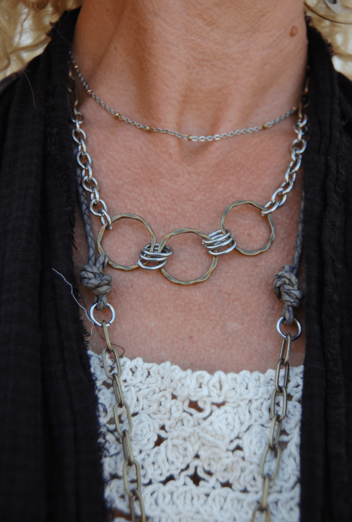 Mix Metal 3 Link Choker - ivyandlavyboutique Spirit Lala