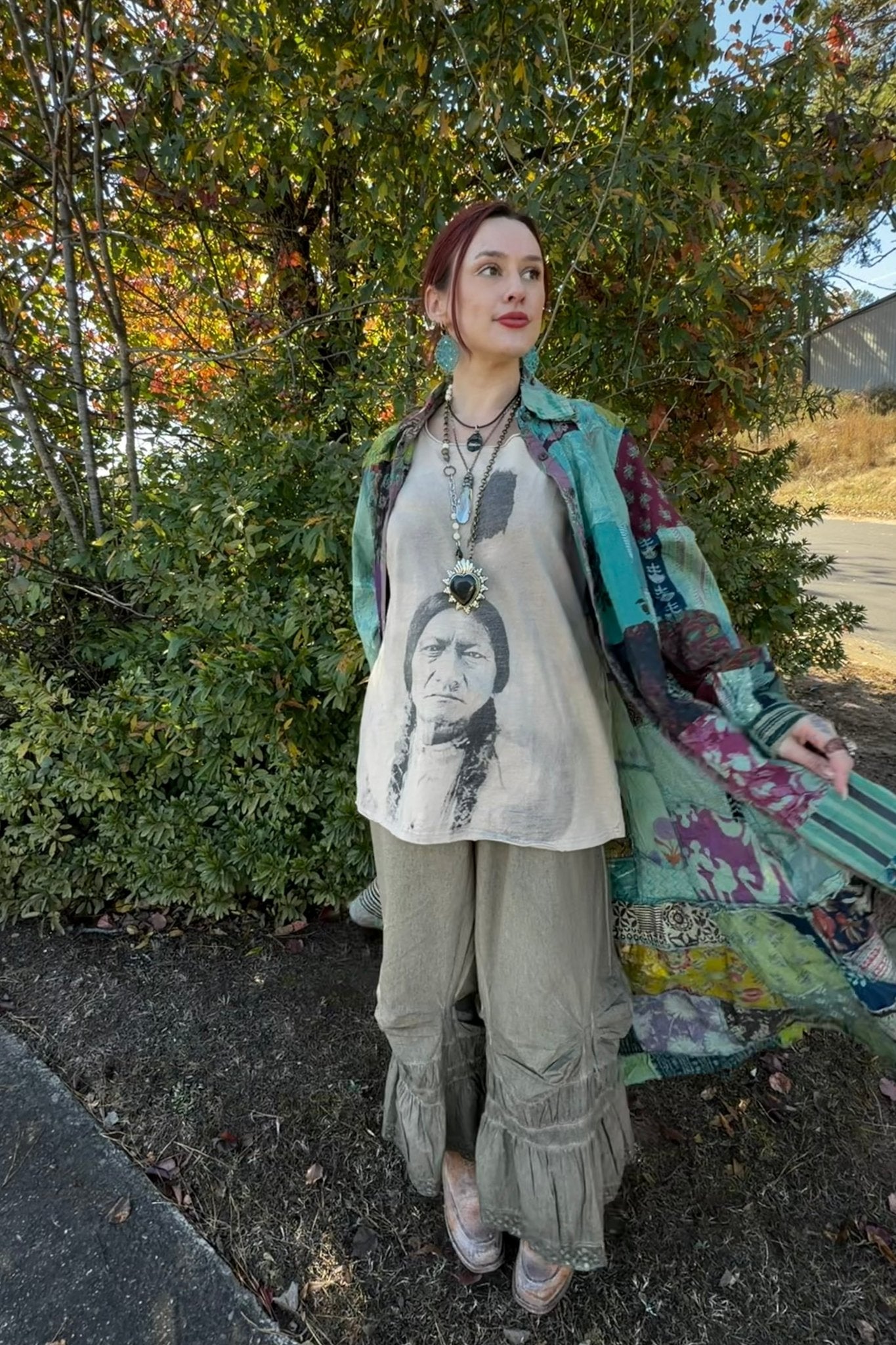 Mixed Up Patchwork Duster Dress - ivyandlavyboutique Jaded Gypsy