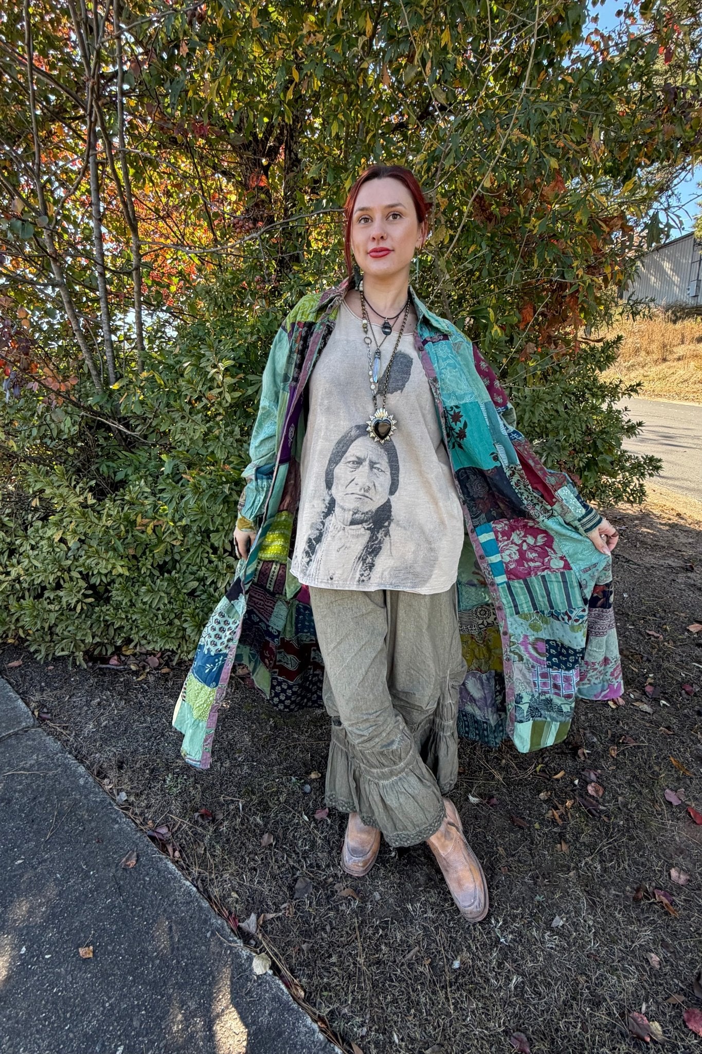 Mixed Up Patchwork Duster Dress - ivyandlavyboutique Jaded Gypsy