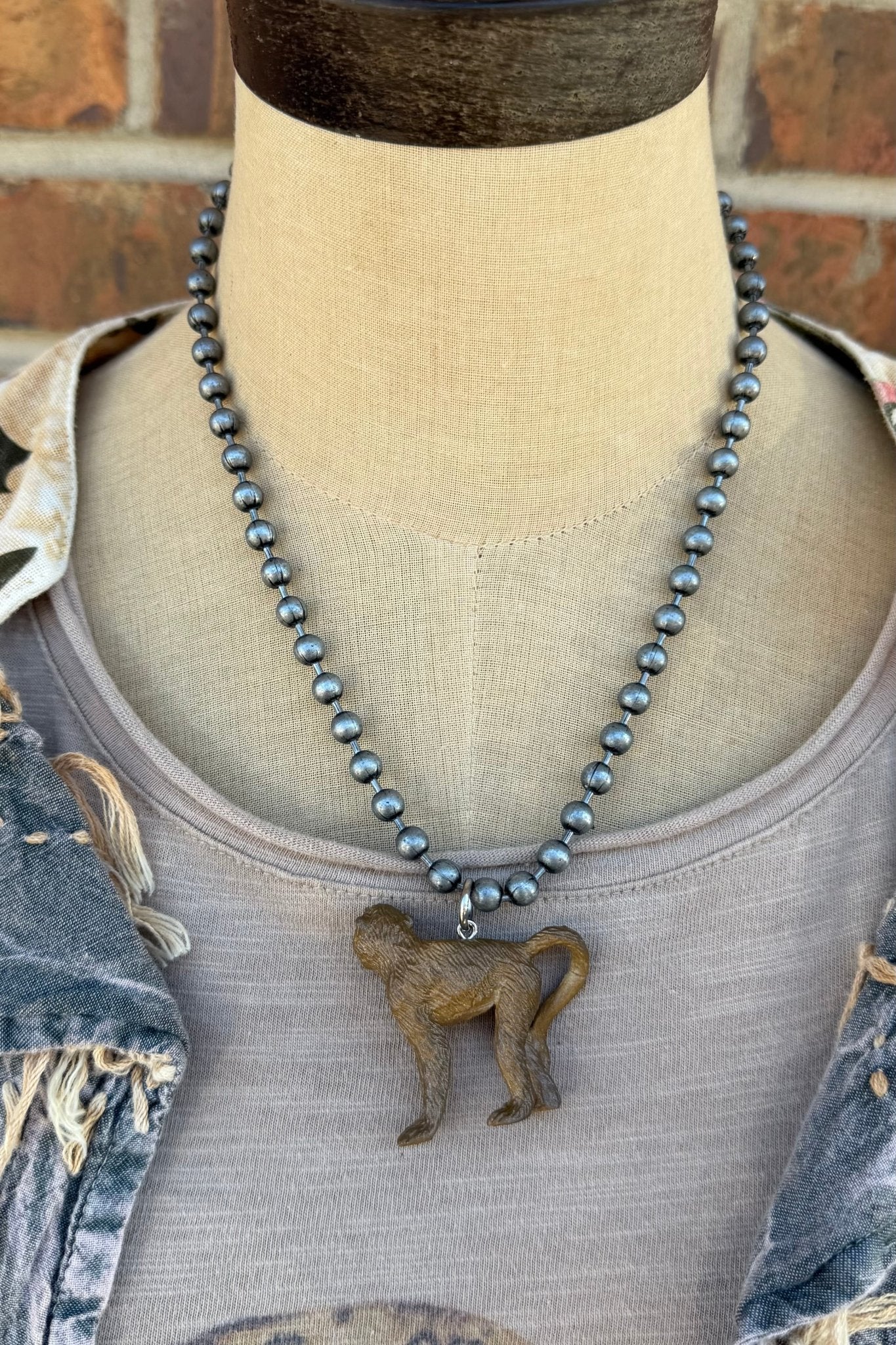 Monkey Business Inner Child Animal Necklace - ivyandlavyboutique ivyandlavyboutique