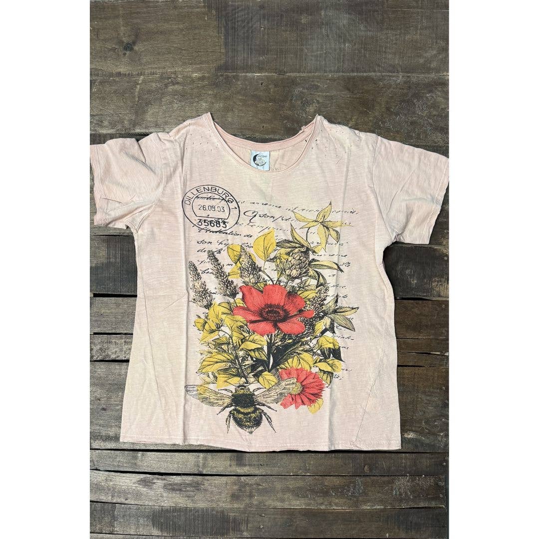 Moon Dance Tee - Honey Blossom - ivyandlavyboutique Jaded Gypsy
