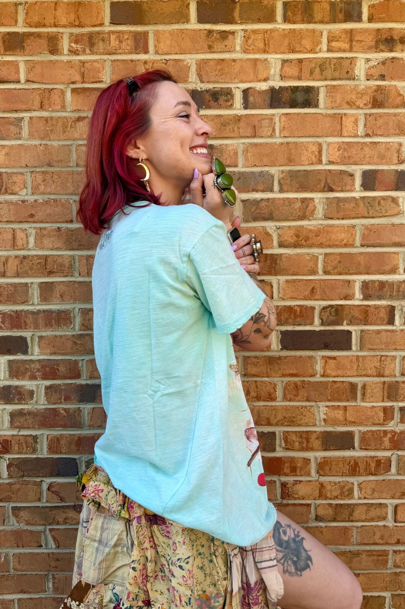 Moon Dance Tee in Bubble Dreams - ivyandlavyboutique Jaded Gypsy