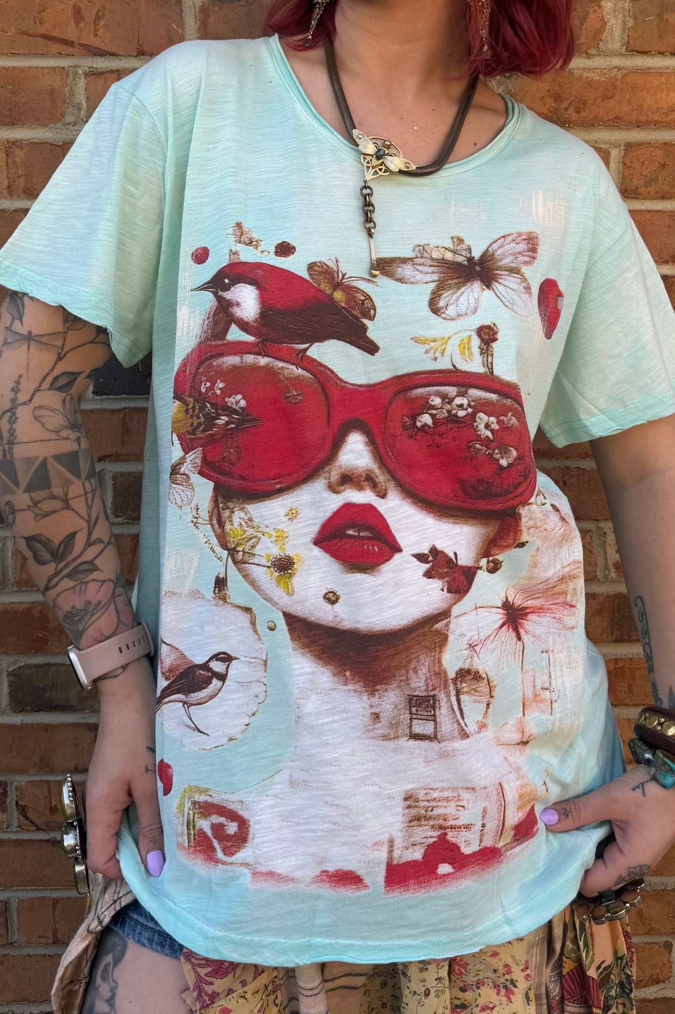 Moon Dance Tee in Bubble Dreams - ivyandlavyboutique Jaded Gypsy