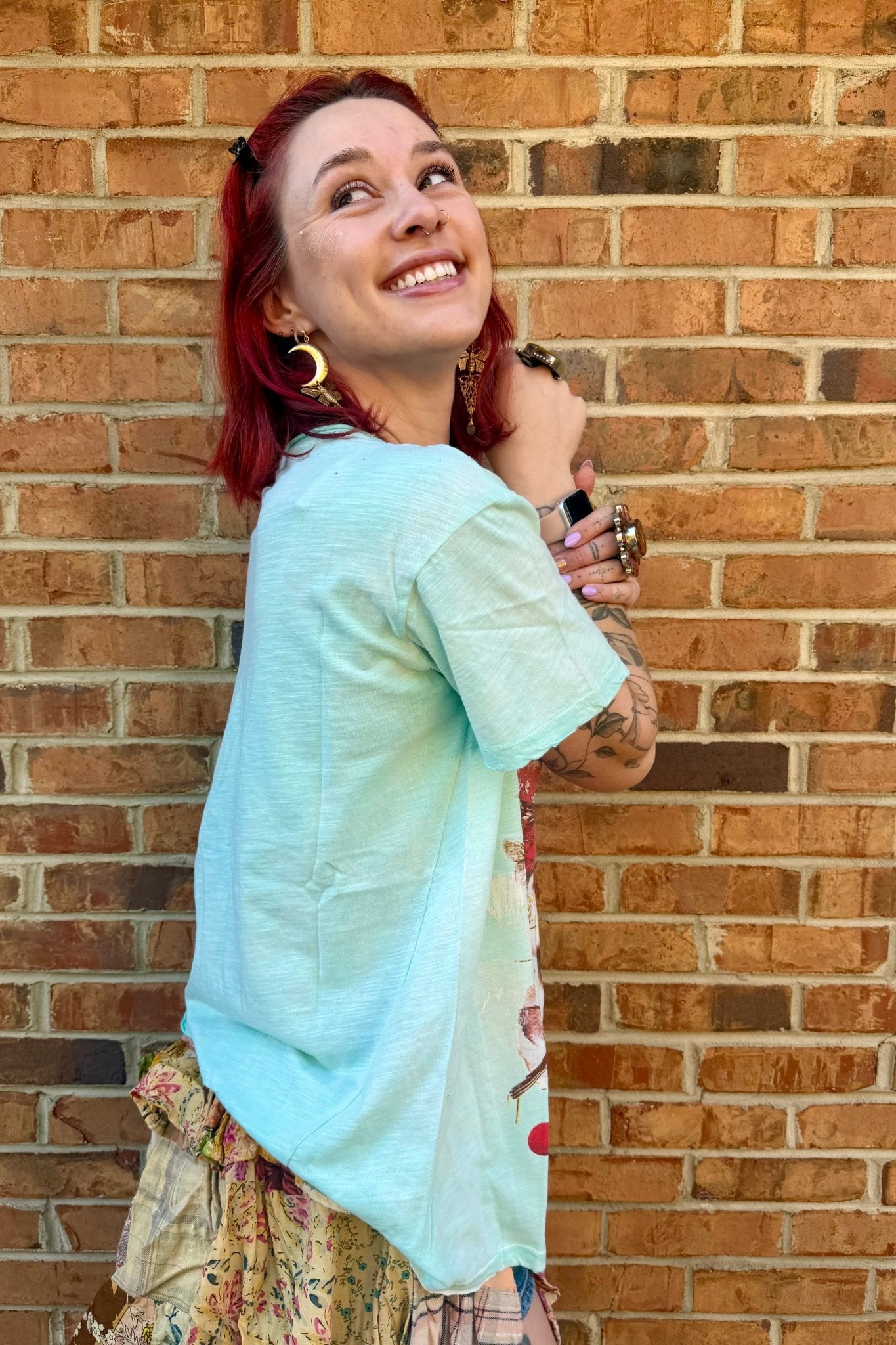 Moon Dance Tee in Bubble Dreams - ivyandlavyboutique Jaded Gypsy