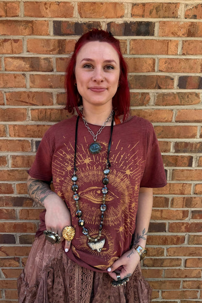 Moon Dance Tee in Evil Eye - ivyandlavyboutique ivyandlavyboutique