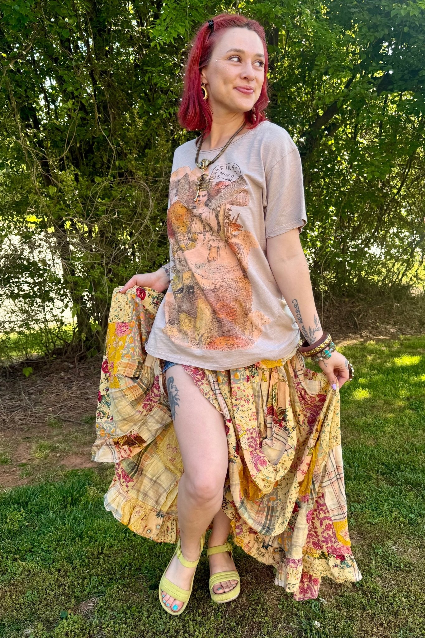 Moon Dance Tee in Fairy Flight - ivyandlavyboutique Jaded Gypsy