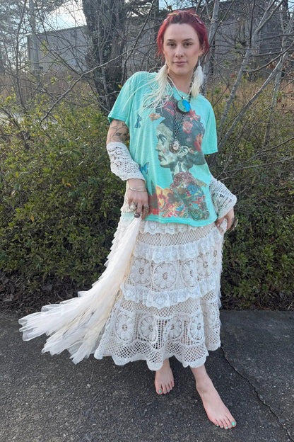 Moon Dance Tee in Floral Dreams - ivyandlavyboutique ivyandlavyboutique