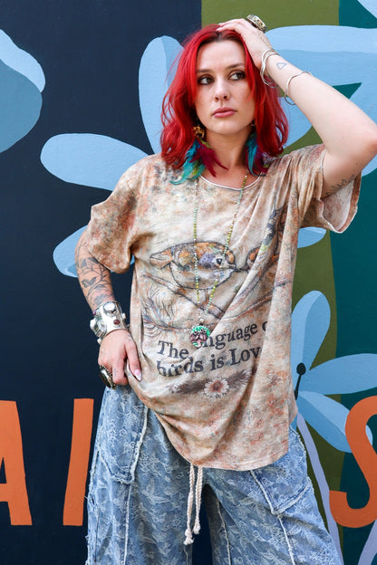 Moon Dance Tee in Love Language - ivyandlavyboutique Jaded Gypsy