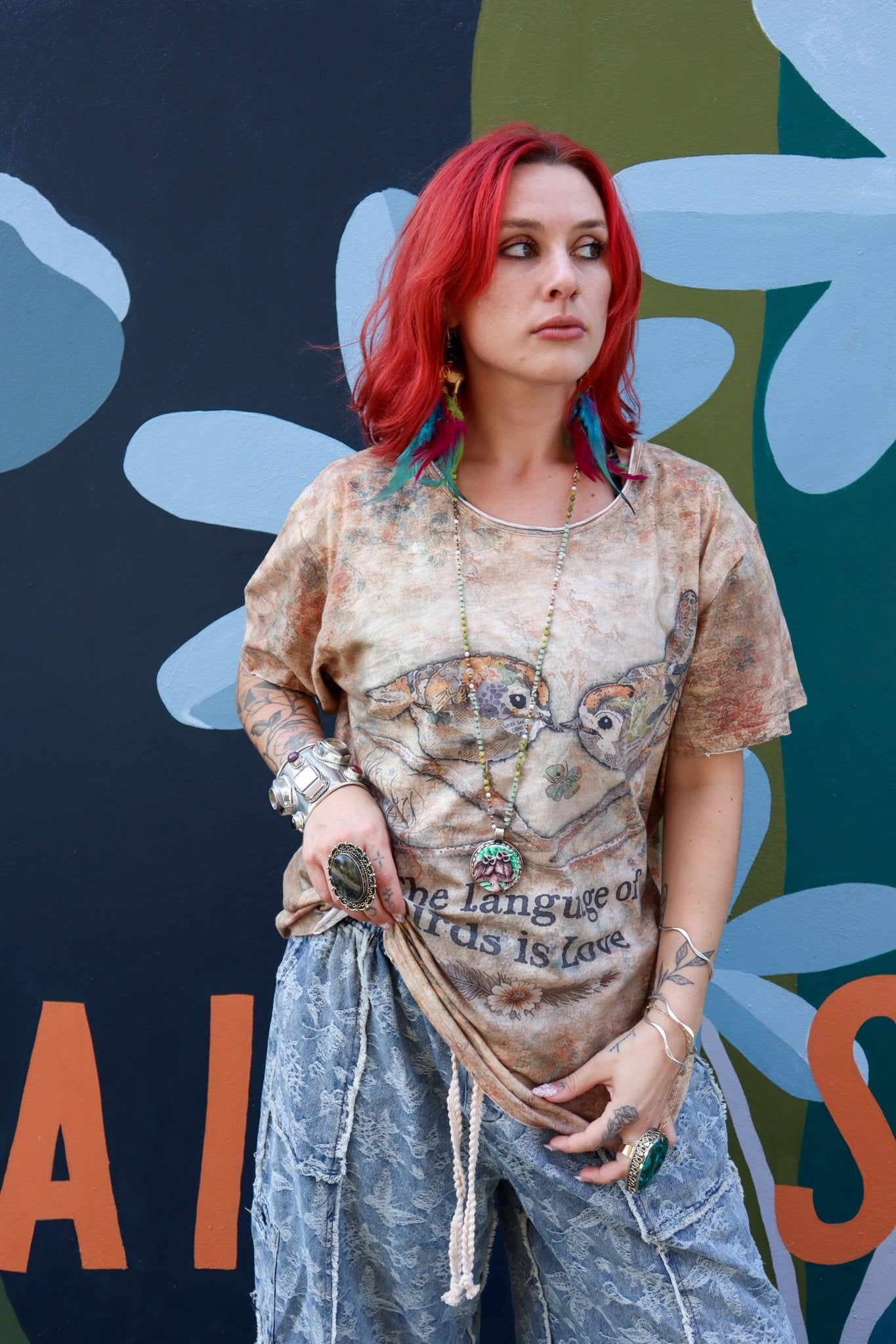 Moon Dance Tee in Love Language - ivyandlavyboutique Jaded Gypsy