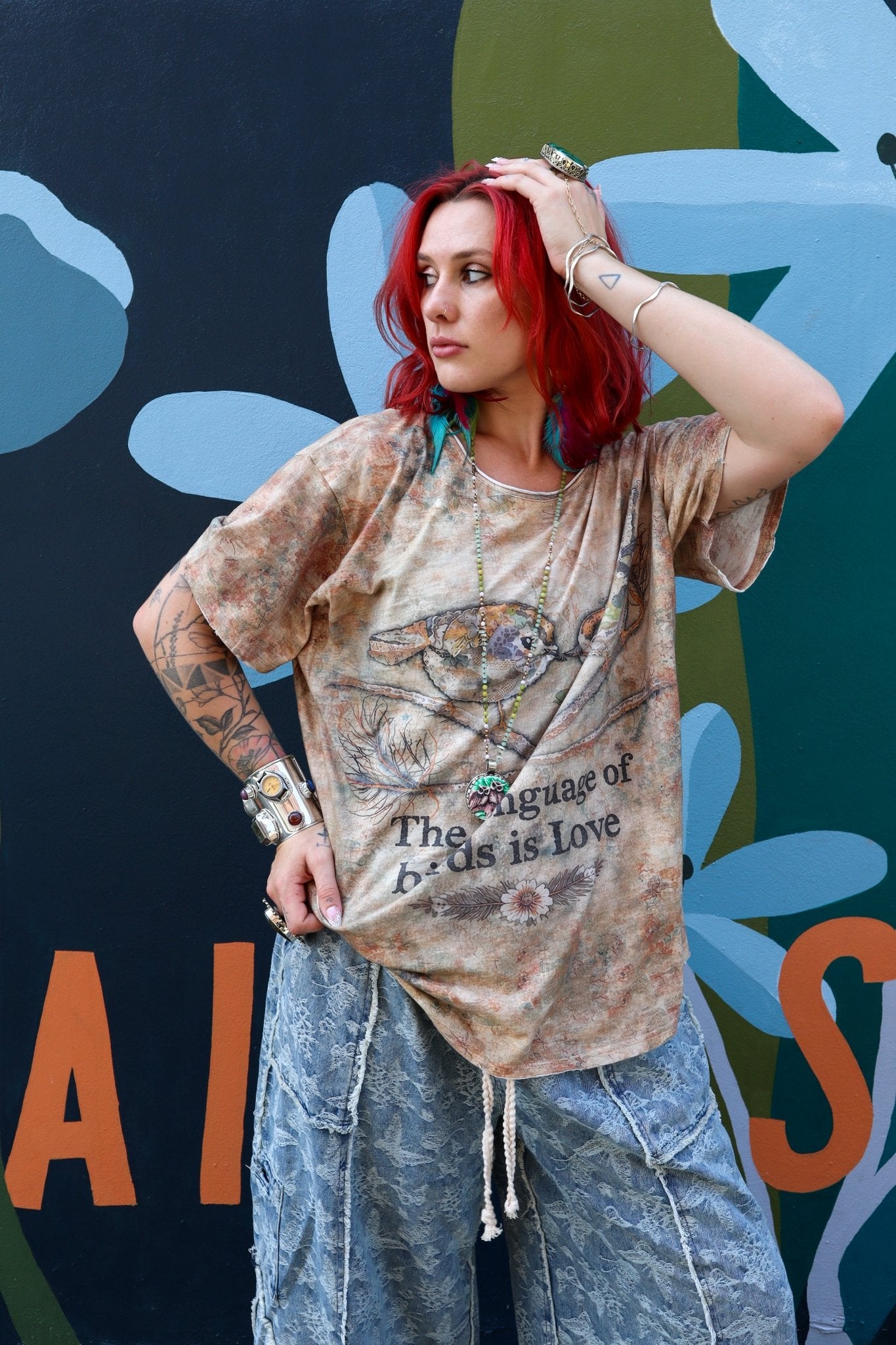 Moon Dance Tee in Love Language - ivyandlavyboutique Jaded Gypsy