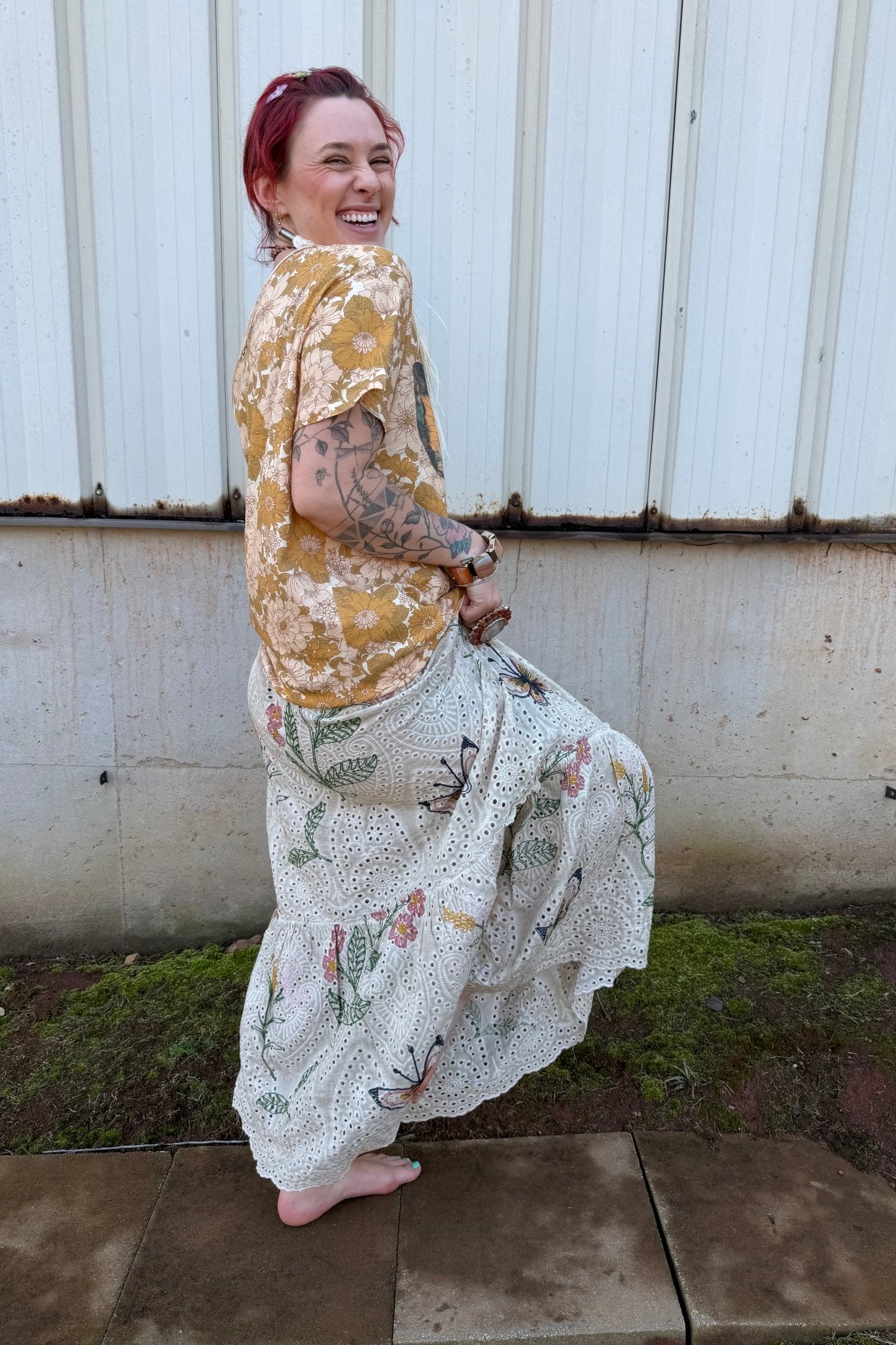 Moon Dance Tee in Sunshine Meadow - ivyandlavyboutique ivyandlavyboutique