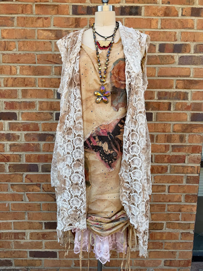 Moon Glow Butterfly Dress - ivyandlavyboutique A Rare Bird Shop