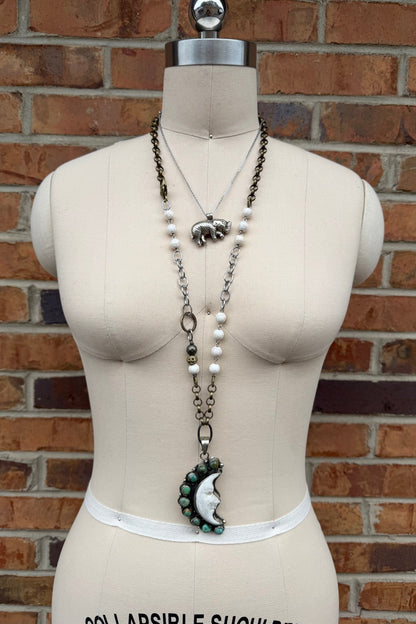 Moon Magic Statement Handmade Necklace - ivyandlavyboutique ivyandlavyboutique