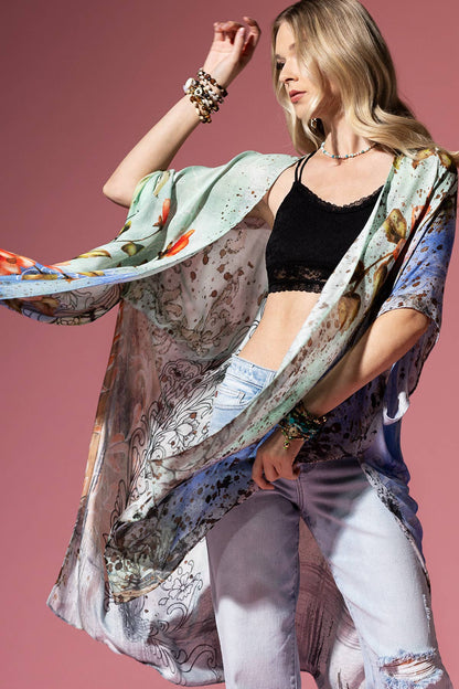 Moonstone Kimono: Moonstone / OS - ivyandlavyboutique Urbanista