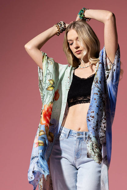 Moonstone Kimono: Moonstone / OS - ivyandlavyboutique Urbanista