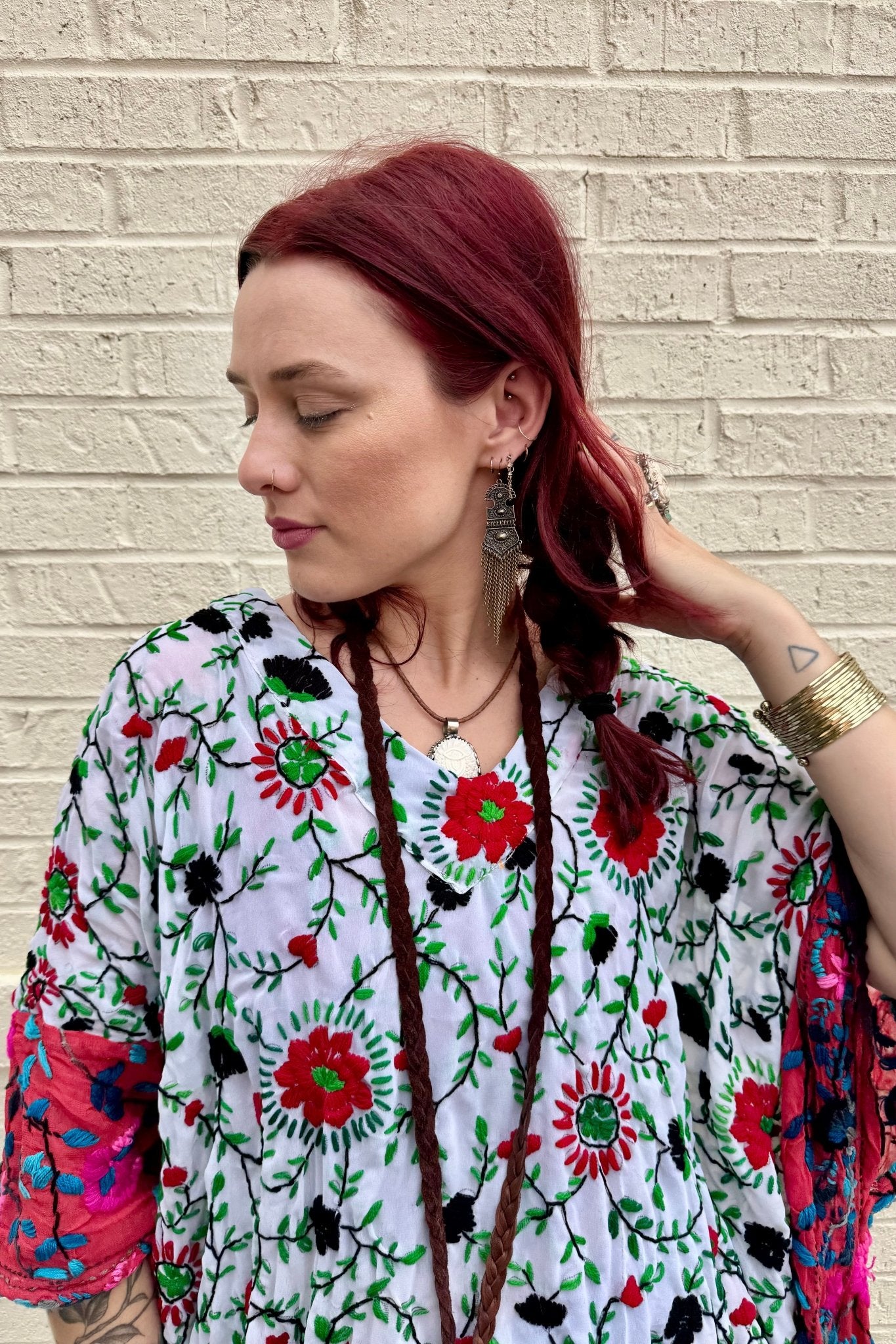 Moroccan Dangle Earrings with Chains - ivyandlavyboutique Lost & Found Trading