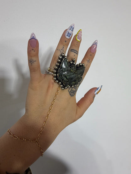 Ms. Kitty Labradorite Ring - ivyandlavyboutique ivyandlavyboutique