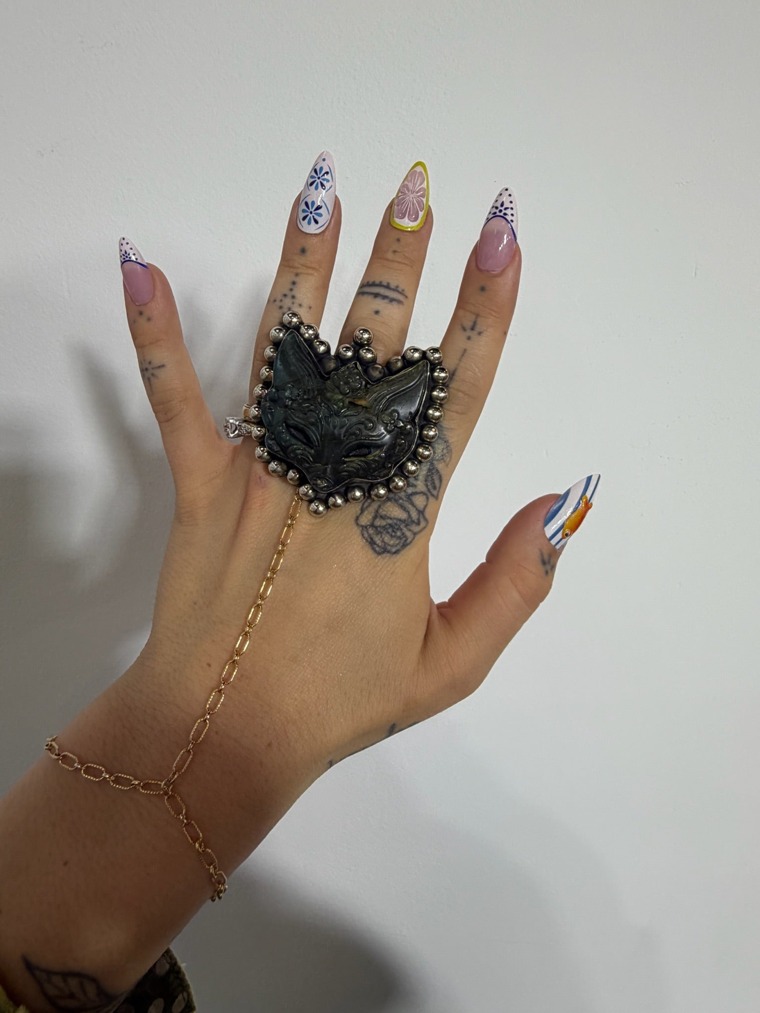 Ms. Kitty Labradorite Ring - ivyandlavyboutique ivyandlavyboutique