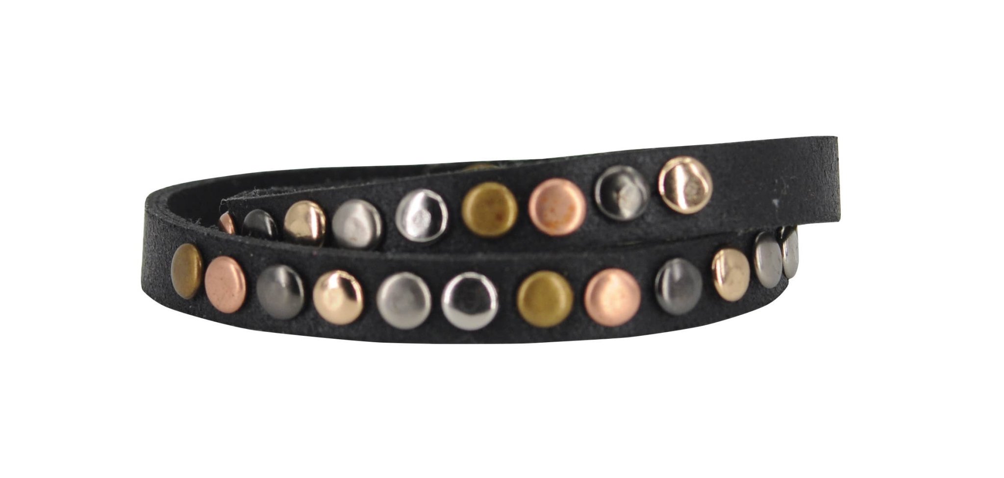 Multi Studded Leather Bracelet - ivyandlavyboutique Most Wanted USA