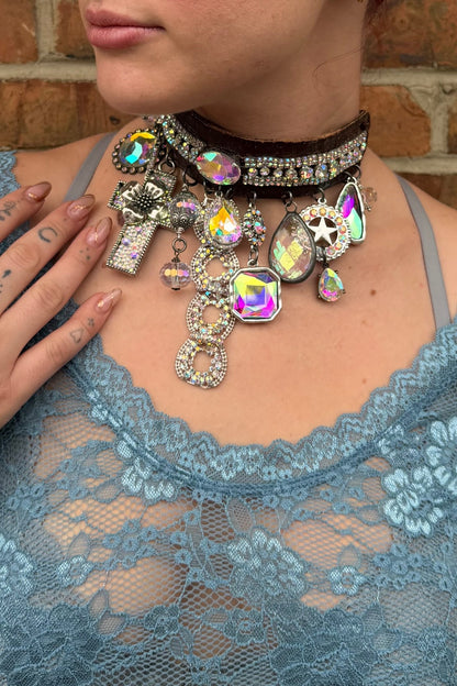 My Big Bling Choker - ivyandlavyboutique Art by Amy