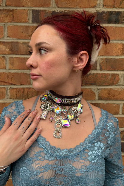 My Big Bling Choker - ivyandlavyboutique Art by Amy